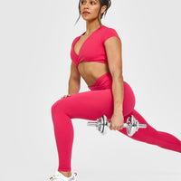 Unified Wrap Leggings | Berry Bloom