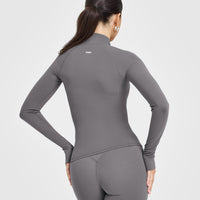 SoftMotion™ Jacket with White Logo | Ash Grey