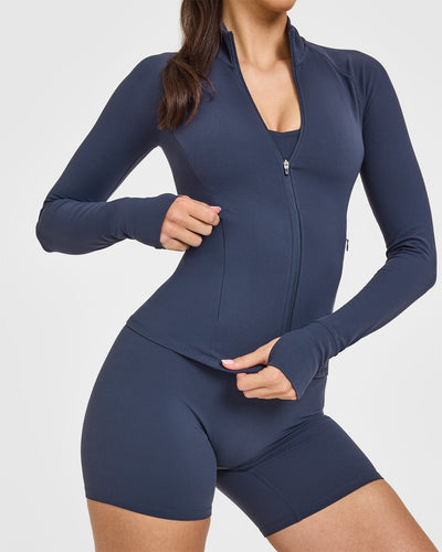 SoftMotion™ Jacket with White Logo | True Blue