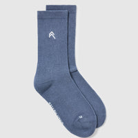 All Day Crew Socks 1 Pack | Granite Blue