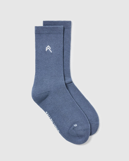 Oner Modal All Day Crew Socks 1 Pack | Granite Blue