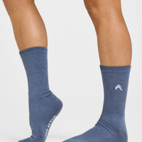 All Day Crew Socks 1 Pack | Granite Blue