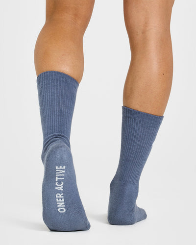 All Day Crew Socks 1 Pack | Granite Blue