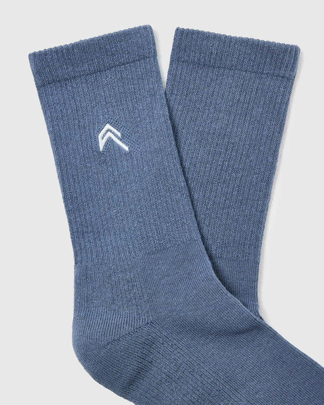 All Day Crew Socks 1 Pack | Granite Blue