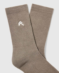 All Day Crew Socks 1 Pack | Moss Brown