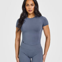 Mellow™ Soft Mid Short Sleeve T-Shirt | Granite Blue
