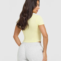 Mellowâ„¢ Soft Mid Short Sleeve T-Shirt | Pastel Yellow