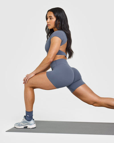 SoftMotion™ Shorts 6" | Granite Blue