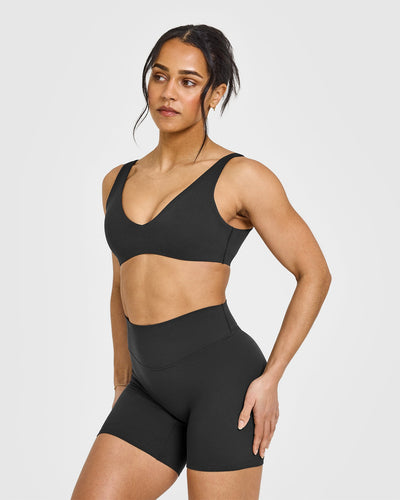SoftMotion™ Scoop Back Bralette | Soft Black