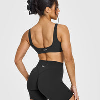 SoftMotion™ Scoop Back Bralette | Soft Black