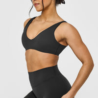 SoftMotion™ Scoop Back Bralette | Soft Black