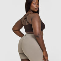 Everyday Cross Over Bralette | 70% Cocoa