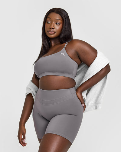 Everyday Cross Over Bralette | Ash Grey