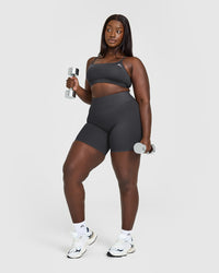 Everyday Cross Over Bralette | Coal