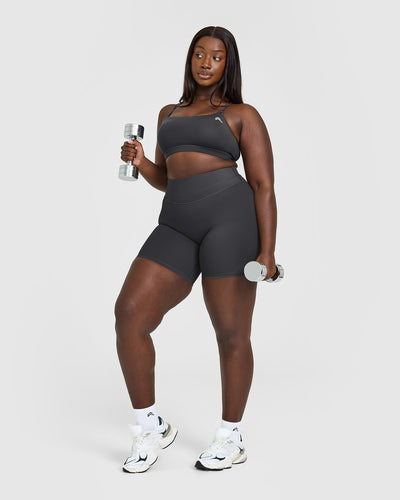 Everyday Cross Over Bralette | Coal