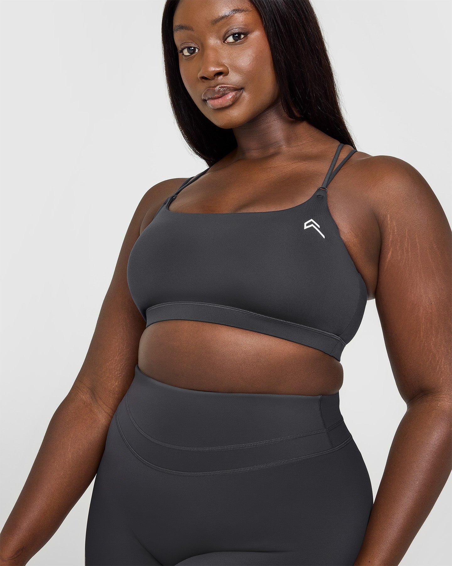 Everyday Cross Over Bralette | Coal