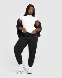 Mellow™ Rib Mock Neck T-Shirt | White