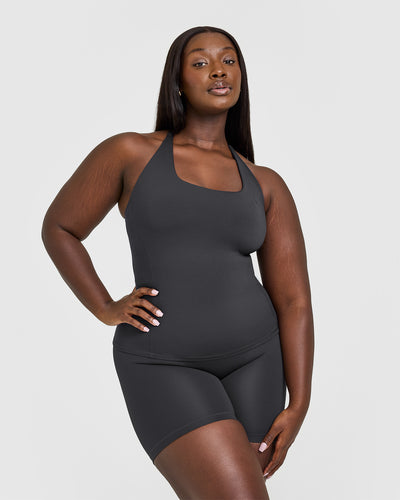 Timeless Square Neck Vest | Coal