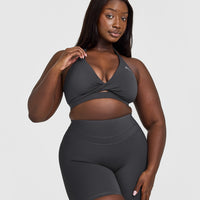 Unified Twist Sports Bra | Coal