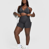 Unified Twist Sports Bra | Coal