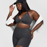Unified Twist Sports Bra | Coal