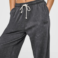 Raw Lounge Wide Leg Joggers | Coal