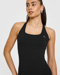 Timeless Square Neck Vest | Black