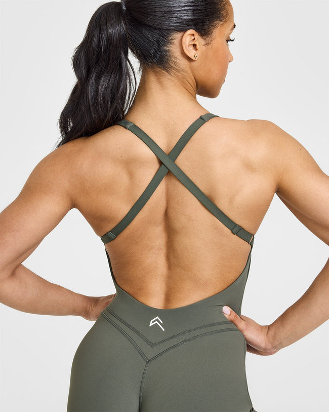 Unified Scoop Back All In One 6" | Dark Khaki