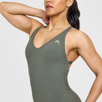 Unified Scoop Back All In One 6" | Dark Khaki