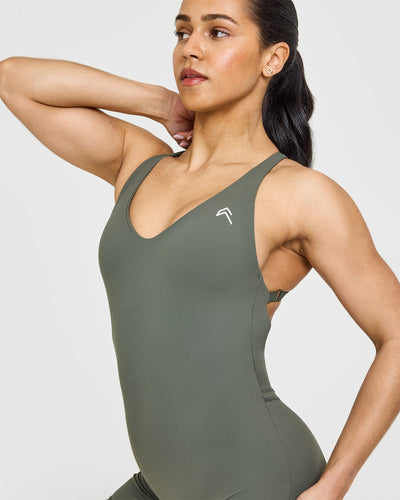 Unified Scoop Back All In One 6" | Dark Khaki