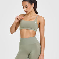 Everyday Cross Over Bralette | Soft Sage Green