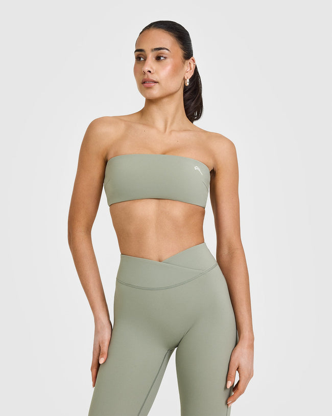 Unified Micro Bandeau Bralette | Soft Sage Green