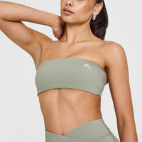 Unified Micro Bandeau Bralette | Soft Sage Green