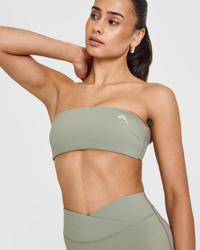 Unified Micro Bandeau Bralette | Soft Sage Green