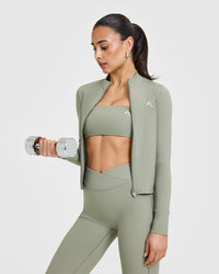 Unified Micro Bandeau Bralette | Soft Sage Green