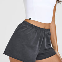 Mellowâ„¢ Rib Halter Neck Mid Vest with Built in Bra Shelf | White