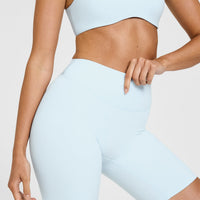 SoftMotion™ Cycling Shorts 8" | Cloud Blue