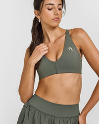 Unified Micro Bralette | Dark Khaki