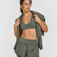 Unified Micro Bralette | Dark Khaki