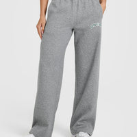 Foundations Straight Leg Jogger with Graphic | Charcoal Marl