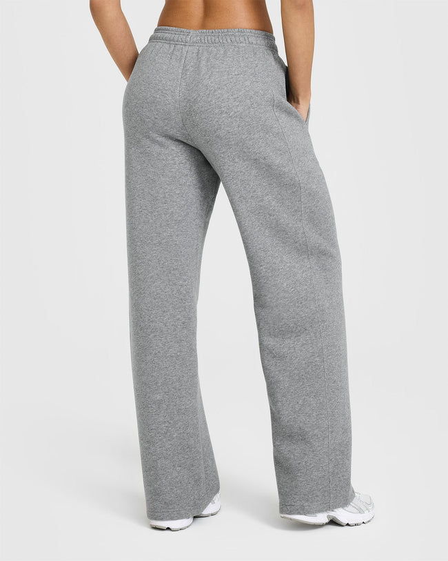 Foundations Straight Leg Jogger with Graphic | Charcoal Marl