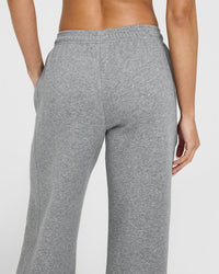 Foundations Straight Leg Jogger with Graphic | Charcoal Marl