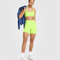 SoftMotion™ Cycling Shorts 8" | Citrus Green