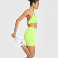 SoftMotion™ Cycling Shorts 8" | Citrus Green