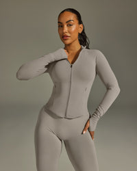 SoftMotion™ Jacket with White Logo | Warm Sand