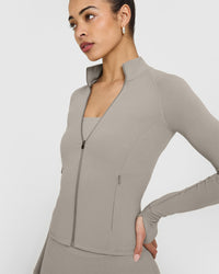 SoftMotion™ Jacket with White Logo | Warm Sand