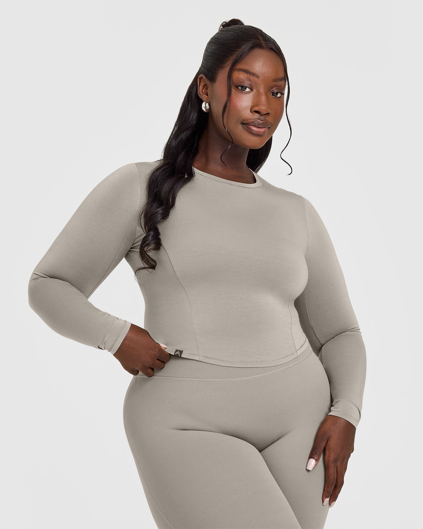 Mellow™ Soft Mid Long Sleeve Top | Warm Sand