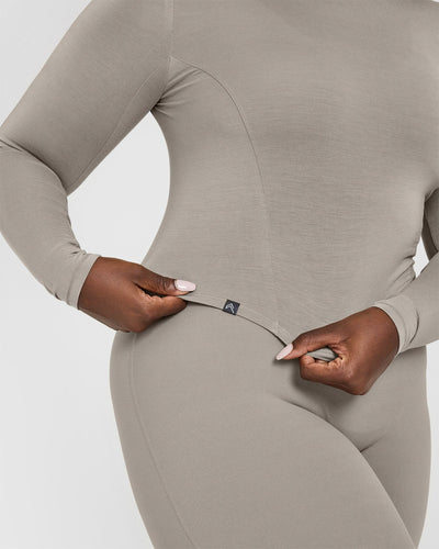 Mellow™ Soft Mid Long Sleeve Top | Warm Sand