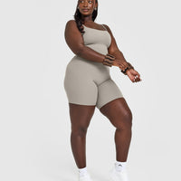 SoftMotion™ Strappy Mid Vest with Built in Bra Shelf | Warm Sand