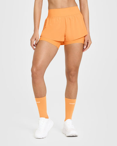Unified Double Layer Shorts 5" | Powdered Orange